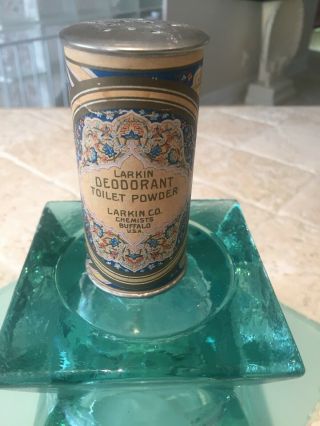 Antique Rare Larkin Deodorant Toilet Powder Tin Buffalo Ny 1906