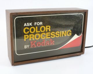 Kodak Lighted Fiber Optic Sign,  Approx 15.  5 Inches Long/cks/198258