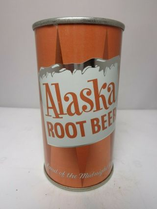 Alaska Root Beer Flat Top Pre Zip Soda Pop Can Fairbanks Alaska