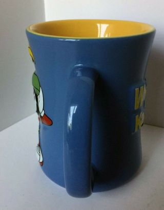 Marvin the Martian Where ' s the Ka - Boom Large Coffee Mug Russ WB Blue & Yellow 5
