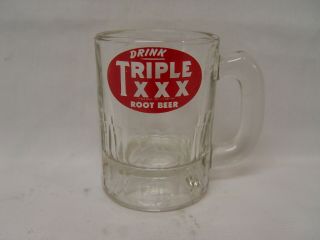 Vintage 3.  25 " Tall Drink Triple Xxx Root Beer Soda Baby Kid 