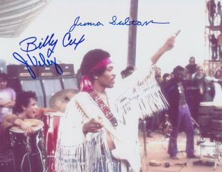 Jimi Hendrix Bandmates Signed Photo Billy Cox,  Jerry Velez & Juma Sultan Proof