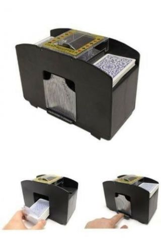 Automatic Card Shuffler 1 - 4 Deck Electric Casino Poker Blackjack Bridge Uno