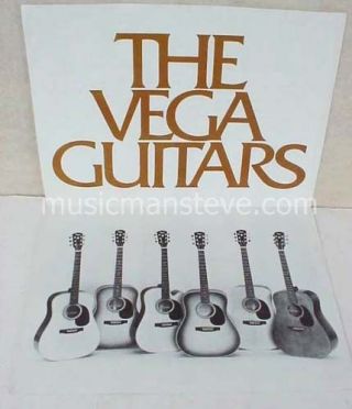 Vintage 1976 Vega Guitar (cf Martin) Poster