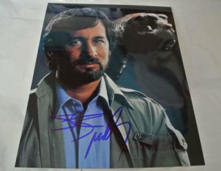 Steven Spielberg Autographed Et E.  T.  The Extra - Terrestrial Photograph Autograph