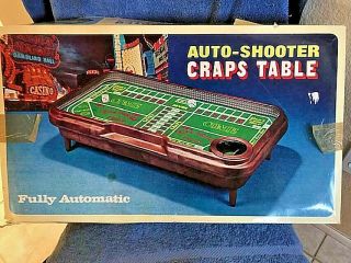 Vintage Auto Shooter Craps Casino Gambling Table Vintage Las Vegas Home Game