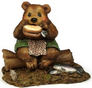 Wee Forest Folk Bb - 3 Lunch On A Log - Green