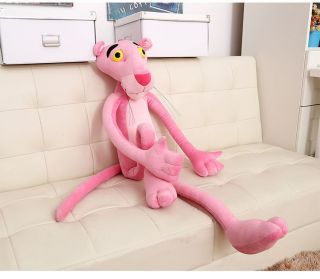 90cm/35 " Pink Panther Stuffed Doll Kids Baby Animal Soft Plush Toy Cushion Gift