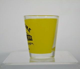 Astrodome Houston Texas Shot Glass Yellow Black Collectible Barware,  RARE 4