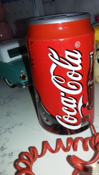 Coke Coca Cola Can Telephone Vintage Phone 5 " Size Of Real Can