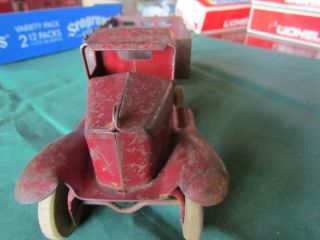 Vintage Girard Metal Truck & Trailer - Wooden Wheels - 11 Inches Long 2