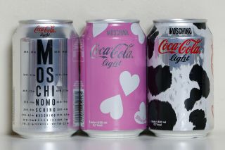 2015 Coca Cola Light 3 Cans Set From Turkey,  Moschino