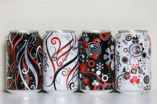 2006 Coca Cola Light 4 Cans Set From Turkey,  Art