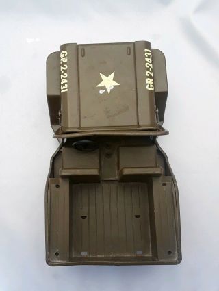 Vintage 1960 ' s Pressed Steel Tonka Toys WW2 US Army Willys Jeep,  GR2 - 2431 4