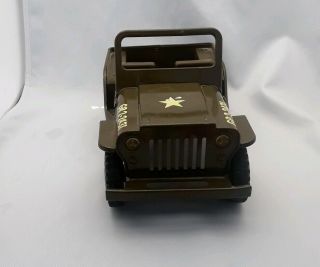 Vintage 1960 ' s Pressed Steel Tonka Toys WW2 US Army Willys Jeep,  GR2 - 2431 5