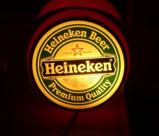 Vintage bar advertising light - Heineken 3