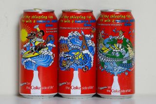 2008 Coca Cola 3 Cans Set From South Africa,  Brrr (440ml)