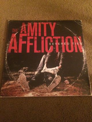 The Amity Affliction Severed Ties Red And Black Splatter /300