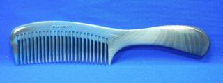 Vintage Dupont Blue & Gray Marbled Thick Plastic Comb