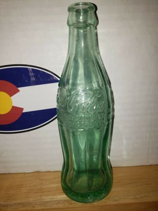 Antique 1923 Property Of Salt Lake Blue Coca Cola Glass Bottle Ex - Rare