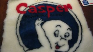 Vintage Casper The Friendly Ghost Scatter Rug 30 X 20 Rare