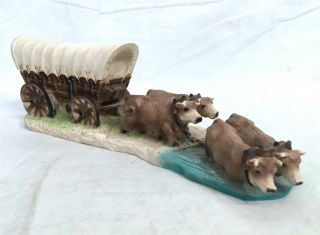 Castagna Caravan Western Figurine Covered Wagon Made In Italy