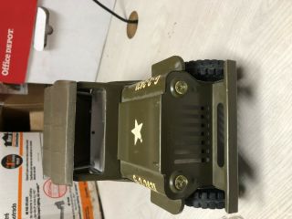 Tonka Toy Army Jeep with White wall Tires and White Interior 2