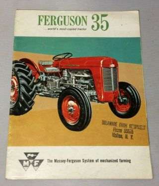 1958 Massey Ferguson 35 Tractor,  Complete Line Vintage Sales Brochure