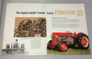 1958 Massey Ferguson 35 Tractor,  Complete Line Vintage Sales Brochure 2