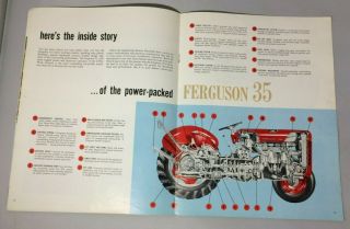 1958 Massey Ferguson 35 Tractor,  Complete Line Vintage Sales Brochure 5