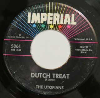 Utopians Dutch Treat / Ain’t No Such Imperial Mod R&b Soul ’62 Orig.  Hear