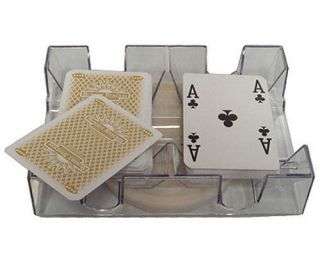 2 Deck Revolving Canasta Poker Card Tray Discard Tray Hand And Foot Game