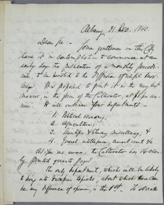 John Adams Dix Autographed Letter Civil War Maj.  General,  Sec ' y of Treasury 1840 2