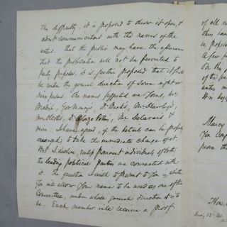 John Adams Dix Autographed Letter Civil War Maj.  General,  Sec ' y of Treasury 1840 4