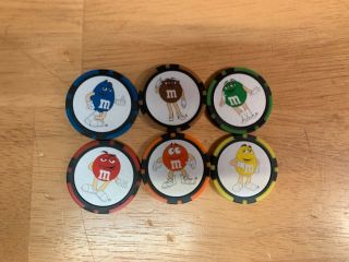 Set Of 5 Official M&m 