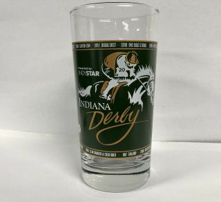 Indiana Derby Glass “dash For The Daisies” Horse Race Cup Indy Star Grand Casino
