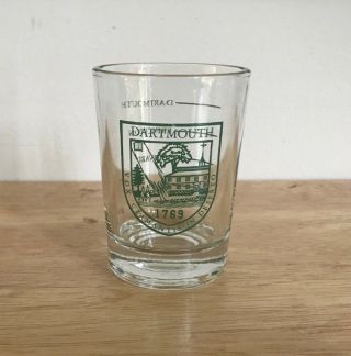 Dartmouth College 3 " Shot Glass - Outdrinks Princeton,  Harvard,  Yale - Euc