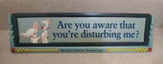 Warner Brothers Pinky and the Brain Animaniacs novelty desk sign 1999 2