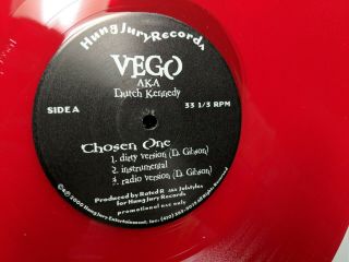 Vego Aka Dutch Kennedy Chosen One 12 " 2000 Red Vinyl Baltimore Random Rap
