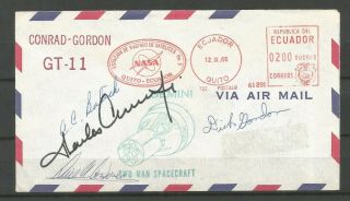 Space Exploration,  Gemini 11,  Cover Signed By Astronauts With Certificate