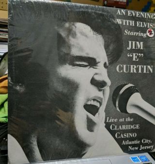 An Evening With Elvis Starring Jim " E " Curtin Lp Live In Atlantic City