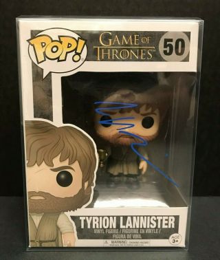 Game Of Thrones Tyrion Lannister Funko Pop Signed By Peter Dinklage