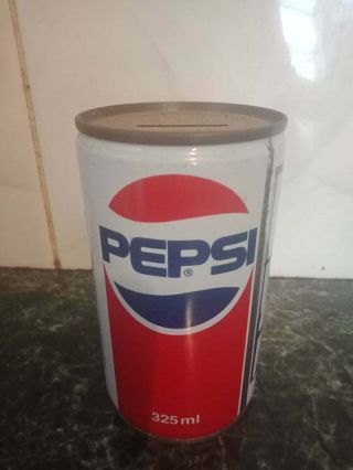 Vintage Pepsi Money Tin With Michael Jackson Moonwalker