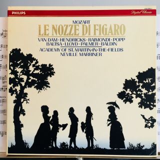 Mozart Le Nozze Di Figaro Marriner 3lp Box Philips Digital 416 370 - 1 Holland Nm
