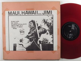 Jimi Hendrix Maui,  Hawaii Lp Red Vinyl