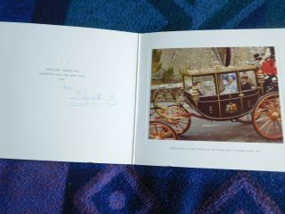 Queen Elizabeth The Queen Mother - Lovely Signed 1979 Chirstmas Card