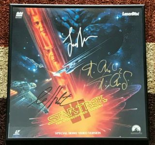 Star Trek Vi: The Undiscovered Country Laserdisc Signed By William Shatner,  More