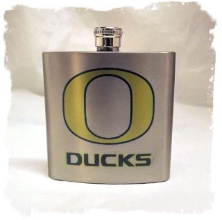 University Of Oregon Ducks 7 Ounce Stainless Steel Flask