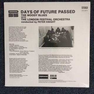 DAYS OF FUTURE PASSED - THE MOODY BLUES 50TH ANNIVERSARY VINYL EDITION 2017 2