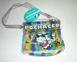 Vintage Pochacco Cool K - 9 100 Pvc Purse / Bag 1989,  1997 Sanrio Co. ,  Ltd